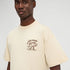 Ellesse tshirt for man אלס חולצה טישרט אוברסייז בצבע בז' לגבר